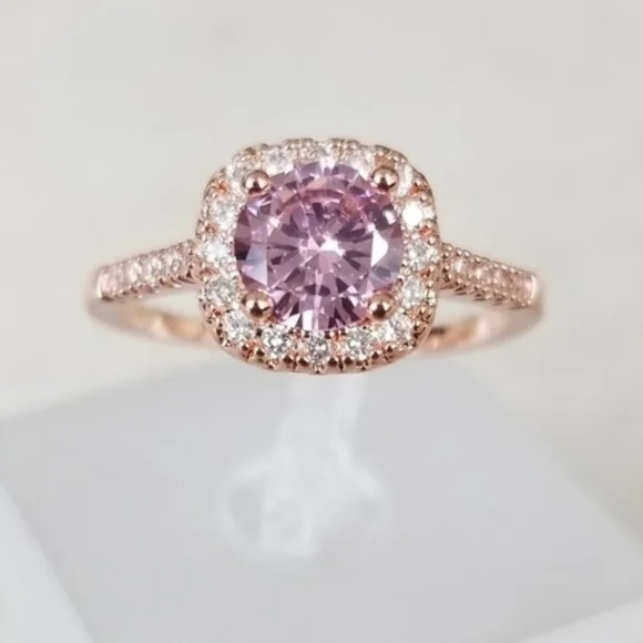 18k Pink Ring - Picture 1 of 8